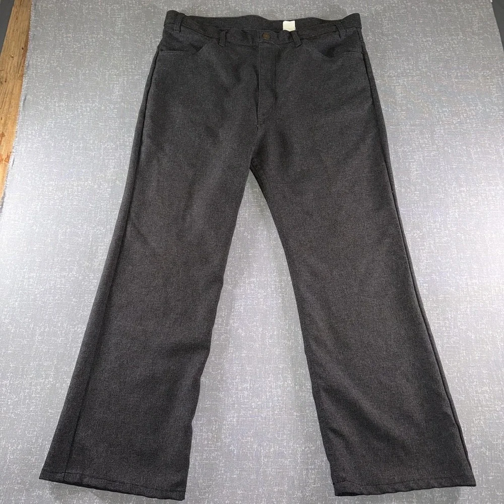 Levis Jeans Mens 35x32 Gray 80s Sta-Prest Denim Regular Fit Straight Leg Casual